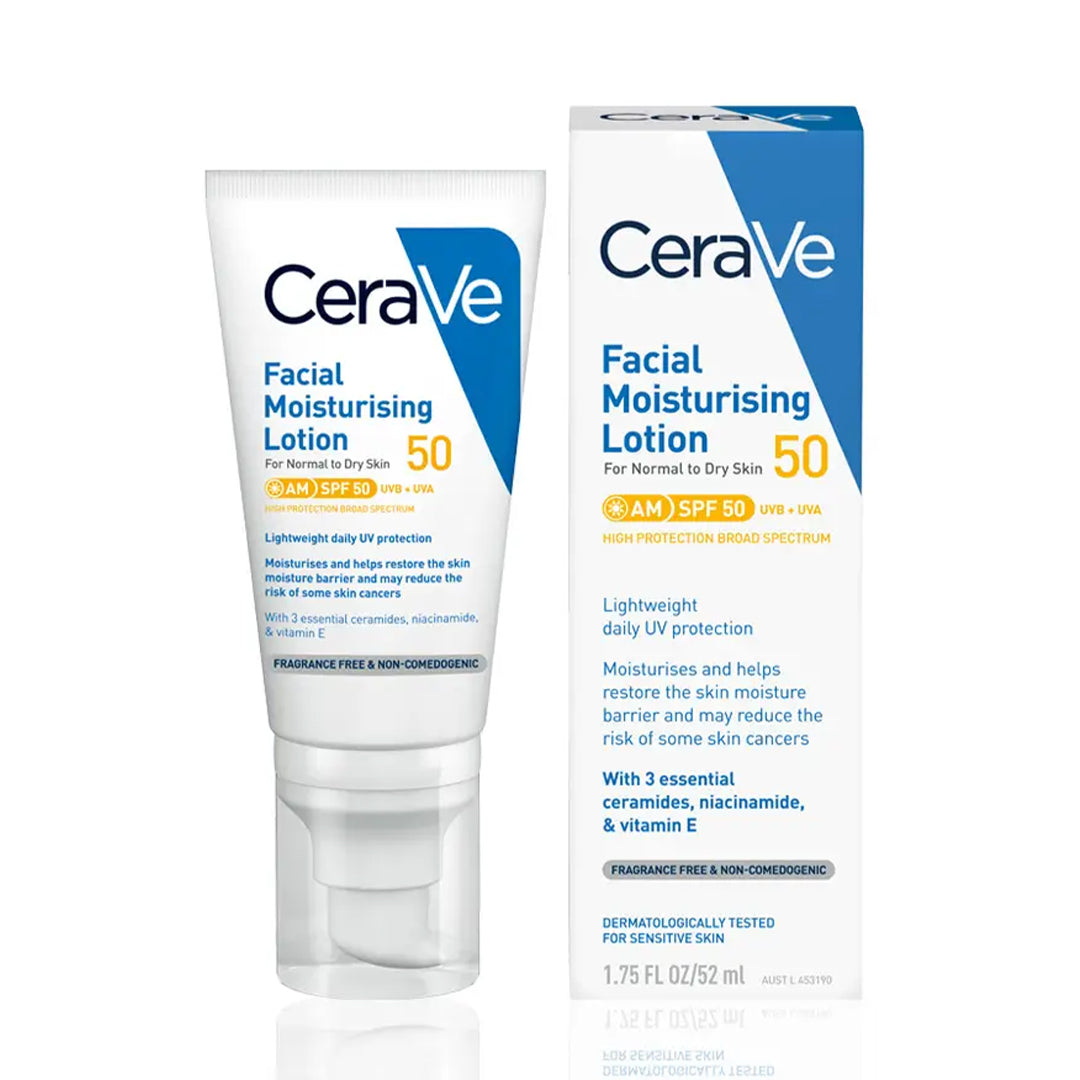 CeraVe AM Facial Moisturiser With SPF 50 52ml